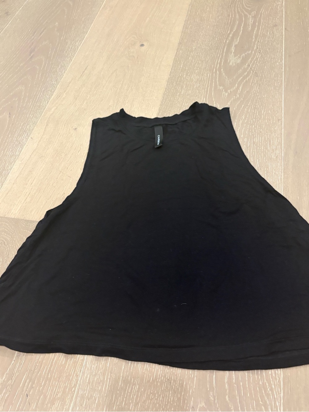 Carbon38 Black Sleeveless Flowy Tank Top